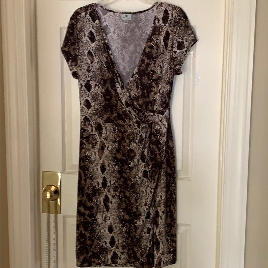 Worthington Python Wrap Dress